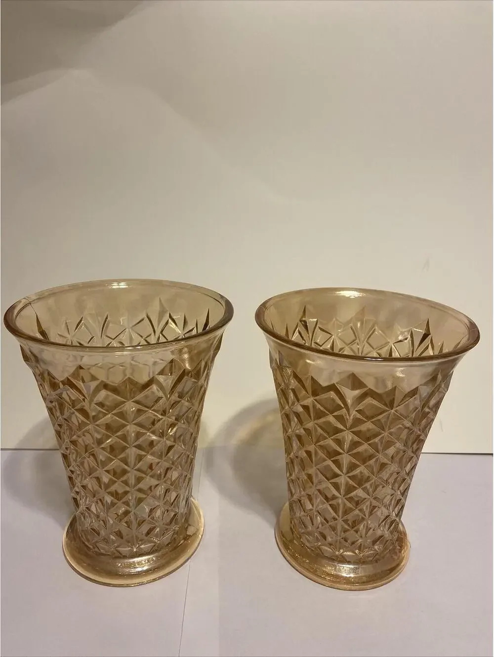 Amber Vase David Doty Studs Vase 1940’s To 1960’s
